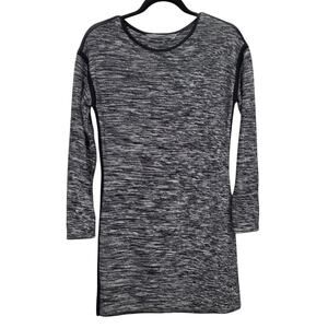 ATHLETA‎ Retreat Sweater Dress Womens Small S Grey Black Long Sleeve Knit